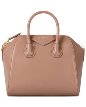Givenchy Tassen ,Roze ,Katoen Mini Antigona Tas - Bruin