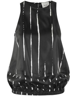 Alysi Sleeveless Tops - Black