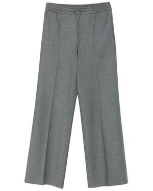Berwich Straight Trousers - Grey
