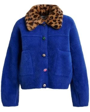 Essentiel Antwerp Faux Fur & Shearling Jackets - Blu