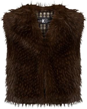Luisa Cerano Waistcoats - Brown