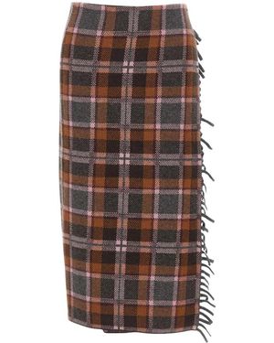 Guest In Residence Midi Skirts - Brown