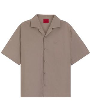 BOSS Short Sleeve Shirts - Marrón