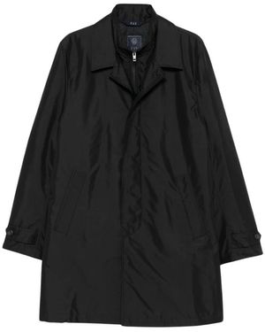 Fay Single-Breasted Coats - Negro