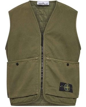 Stone Island Vests - Green