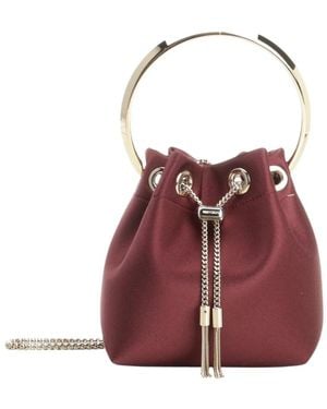 Jimmy Choo Bon Bon Satin Bag - Rot