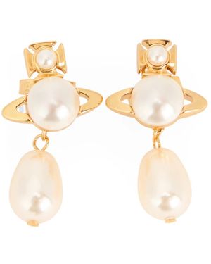 Vivienne Westwood Accessoires ,Geel ,Inass Earrings - Metallic