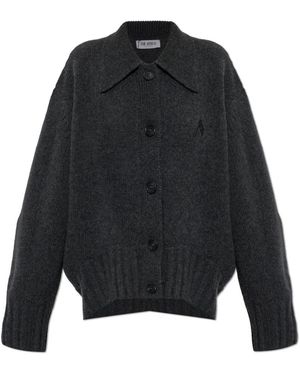 The Attico Strickjacke Mit Kragen - Schwarz