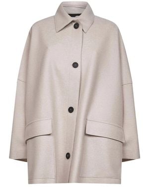 Harris Wharf London Single-Breasted Coats - Bianco