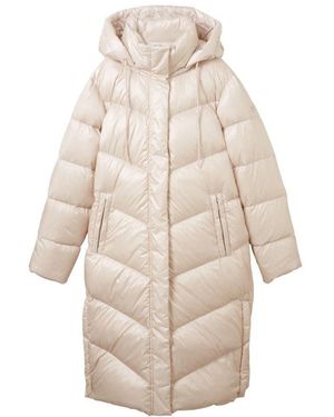 Tom Tailor Puffer-Mantel Mit Kapuze - Natur