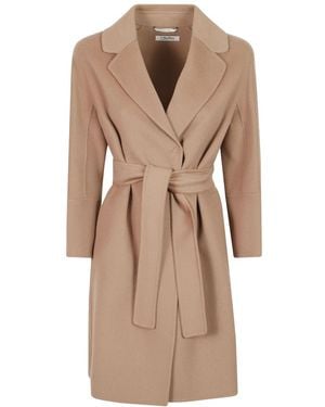 Max Mara Belted Coats - Marrón
