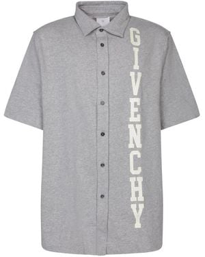 Givenchy Short Sleeve Shirts - Gris