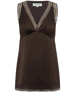 Lolly's Laundry Sleeveless Tops - Marrón