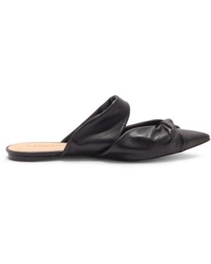 Carrano Lederslipper Im Ciabatta-Stil - Schwarz