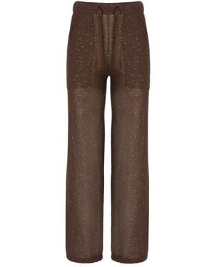 Kangra Wide Trousers - Marrón