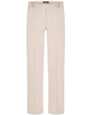 Cambio Straight Trousers - Natural