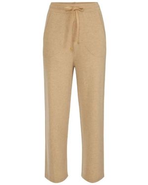 Elisabetta Franchi Straight Trousers - Natural