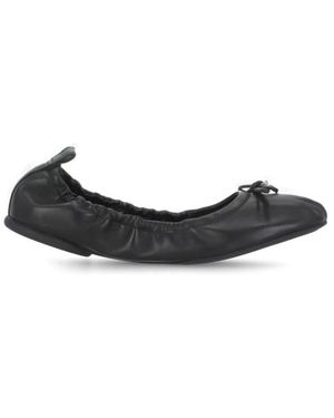 Hogan Ballerinas Aus Leder Mit Schleife - Blau