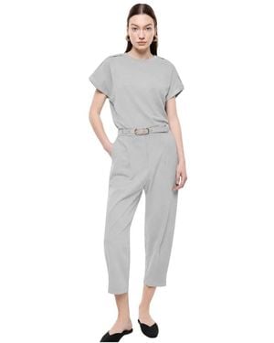 Imperial Cropped Trousers - Gris
