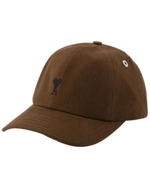 Ami Paris Caps - Marrone