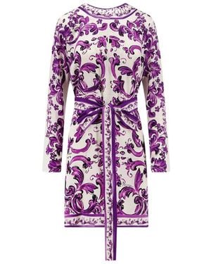 Dolce & Gabbana Short Dresses - Violet