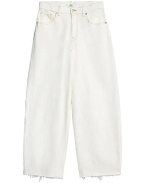 7 For All Mankind Loose-Fit Jeans - White