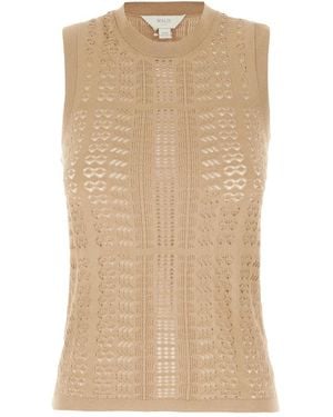 Malo Sleeveless Tops - Natural