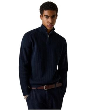 Guess V-Neck Knitwear - Blue