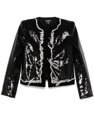 Balmain Jackets > light jackets - Noir