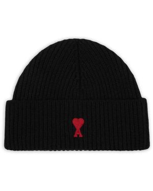 Ami Paris Beanies - Negro
