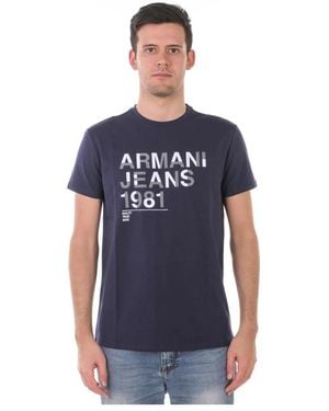 Armani Jeans T-Shirts - Blue
