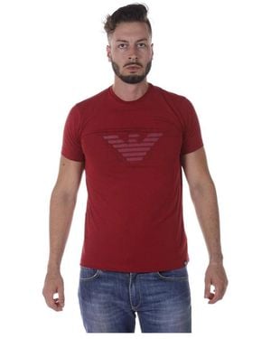 Armani Jeans T-Shirts - Red