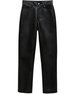 Anine Bing Straight Trousers - Black