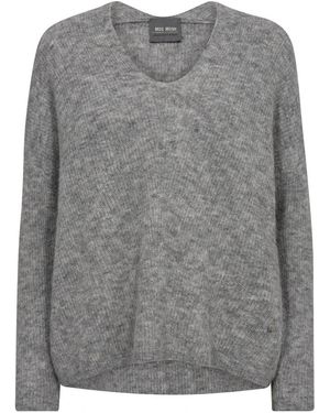 Mos Mosh V-Neck Knitwear - Grey