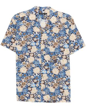 Brian Dales Short Sleeve Hemden - Blauw