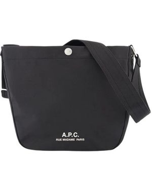 A.P.C. Borsa a tracollola - nero sintetico