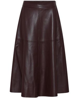 Bruuns Bazaar Rokken ,Rood ,Imma Rok - Bruin