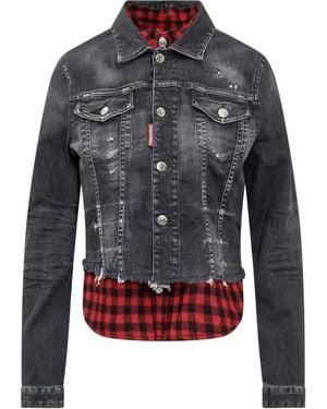DSquared² Denim Jackets - Grijs