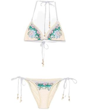 Zimmermann Indra Bikini Met Gehaakte Details - Wit
