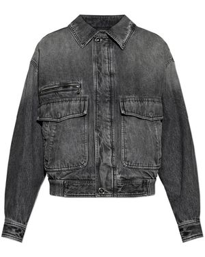 Versace Denim Jackets - Grey