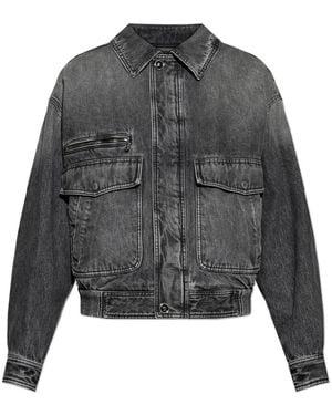 Versace Denim Jackets - Gray