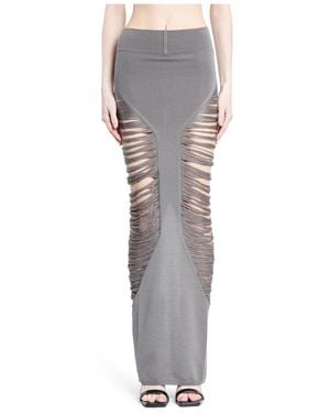 Rick Owens Maxi Skirts - Grey