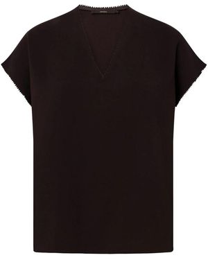Windsor. Tops ,Paars ,T-Shirts - Zwart