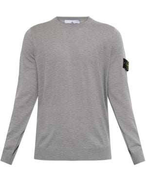 Stone Island Round-Neck Knitwear - Gris