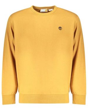 Timberland Hoodies & Sweatvesten ,Bruin ,Katoen Katoenen Sweatshirt - Geel