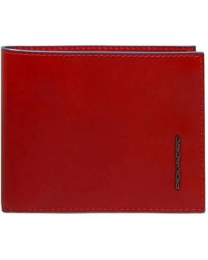 Piquadro Accessoires ,Rood ,Leer Mena S Portemonnee