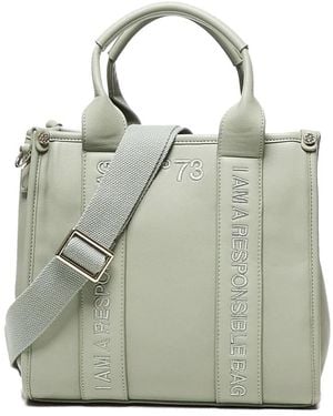 V73 Grüne Tasche Mit Gesticktem Logo