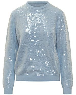 Semicouture Renata Sequin-Embellished Sweater - Blauw