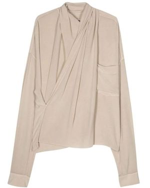 Quira Damen Wrap B-Up Hemd - Natur