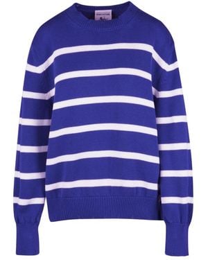 Semicouture Round-Neck Knitwear - Blue